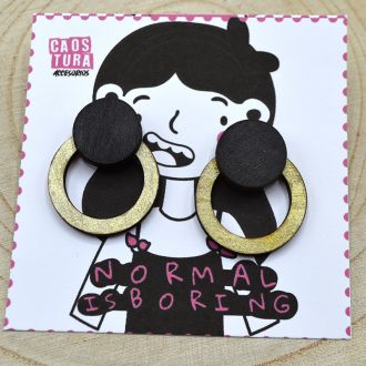PENDIENTES AROS DORADO